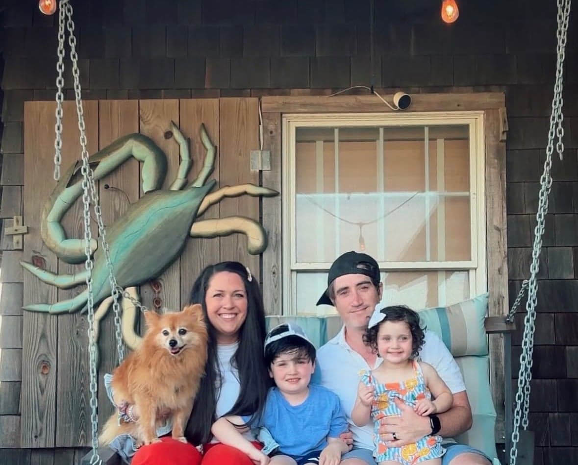 John Porrini, founder of LeadCapture.io, with his family.