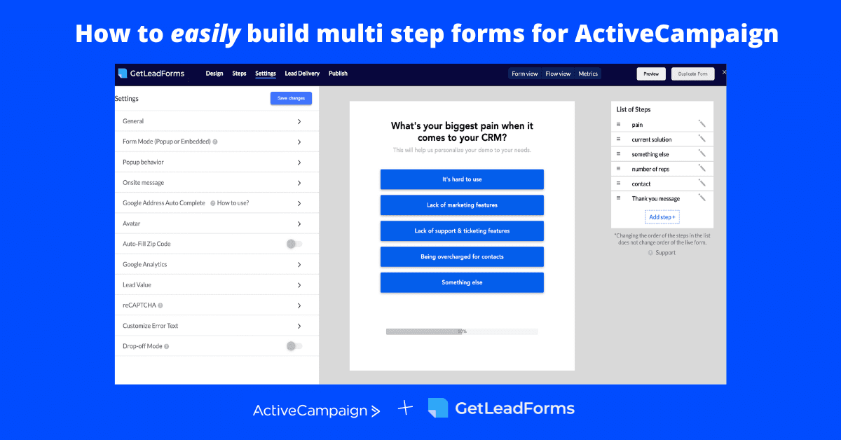 How to Build High Converting Multi Step Forms in ActiveCampaign (Tutorial)
