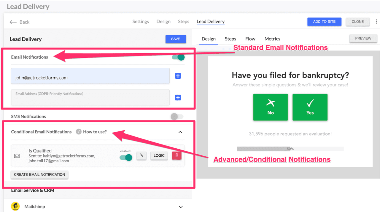 New! Advanced/Conditional Email Notifications Are Here!