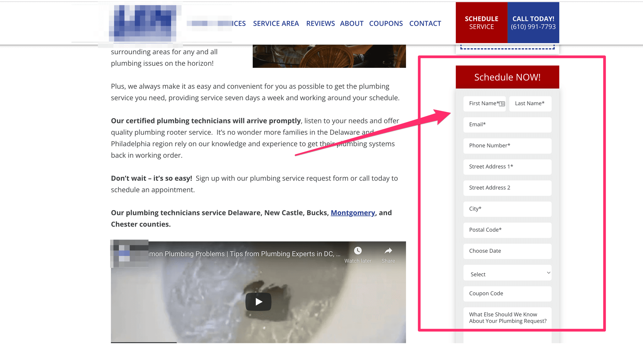 Pop Quiz: How Can This Plumbing Company Increase Leads?