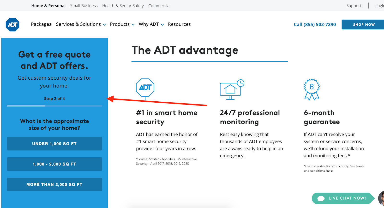 adt multi step form