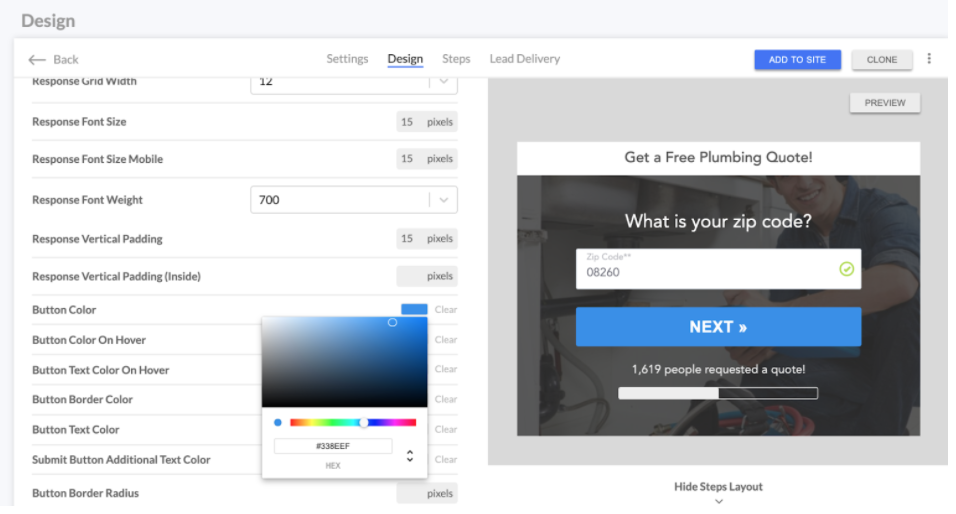 multi step form builder