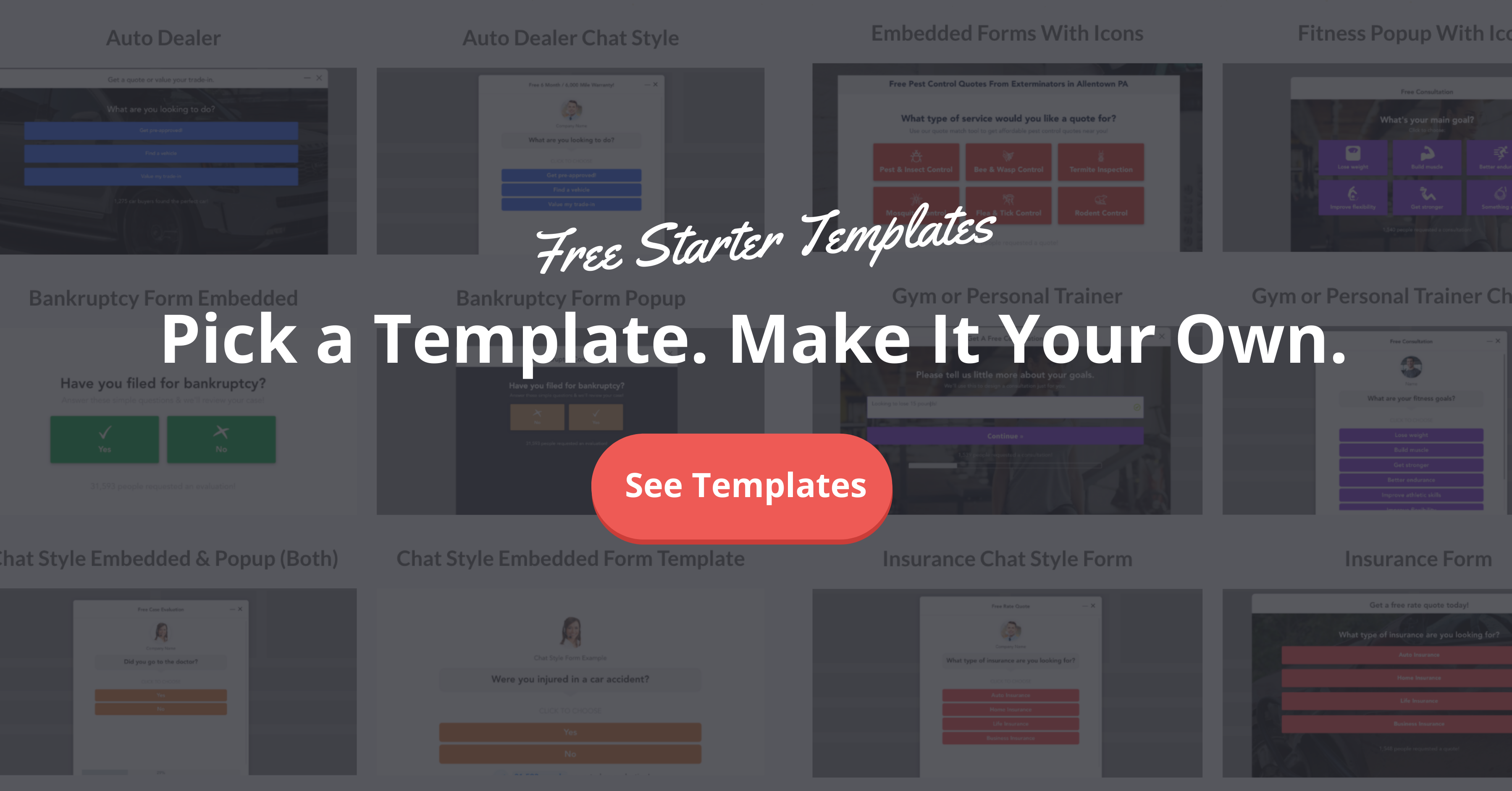 leadform starter templates