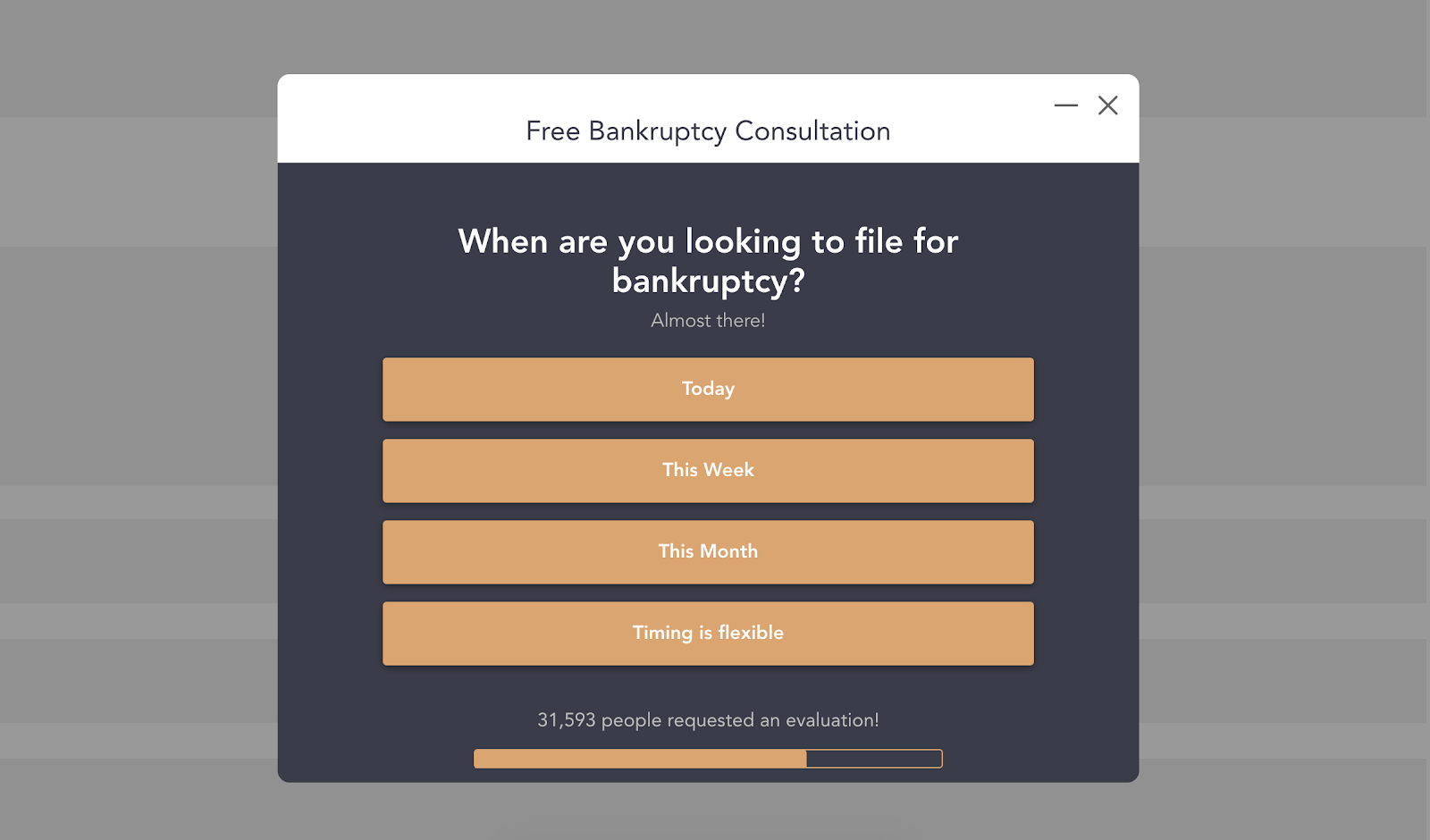 form for bankruptcy