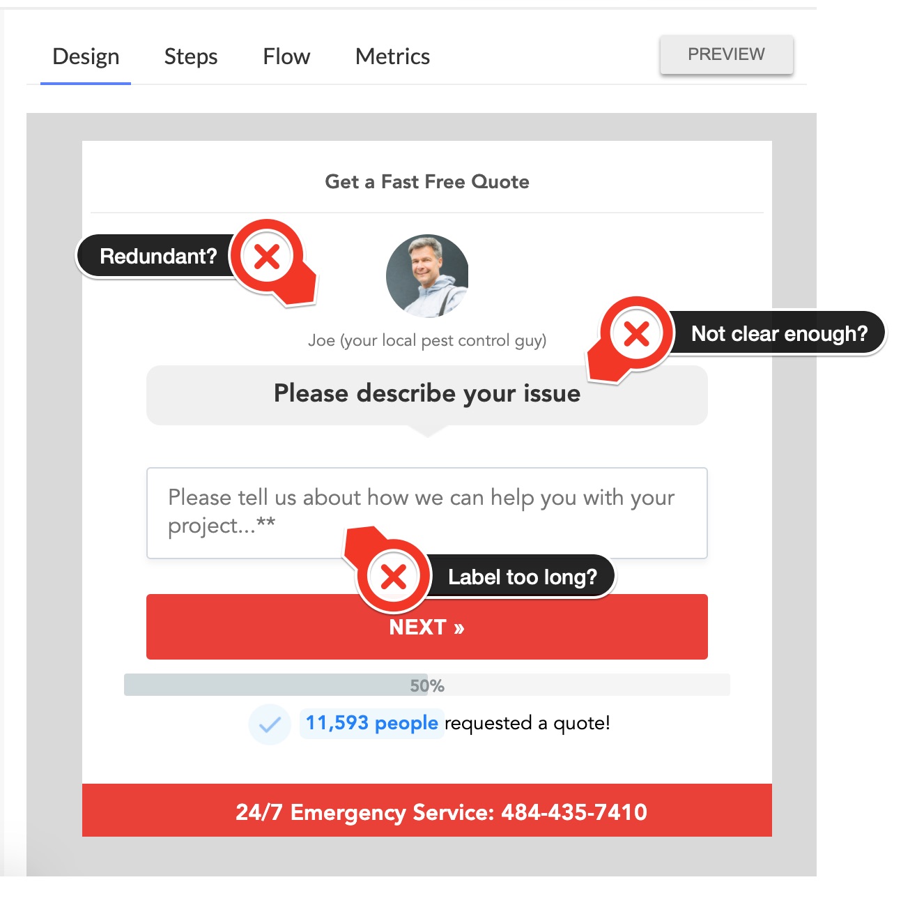 form UX breakdown