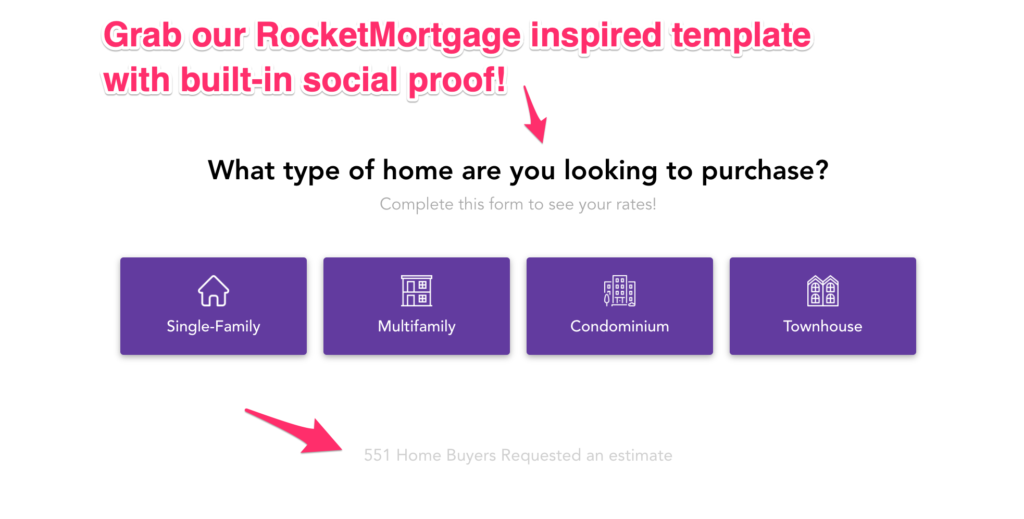 rocketmortgage multi step form