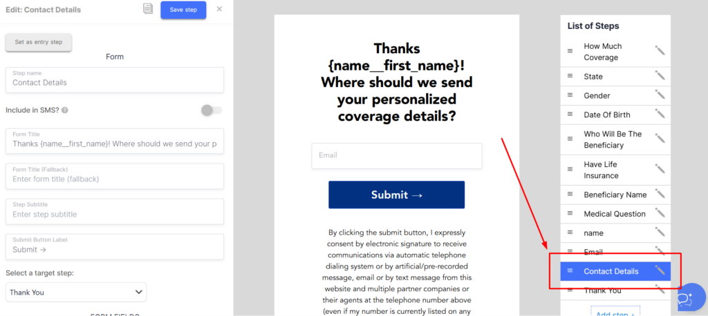 Create a hidden field to capture the trustedform cert URL