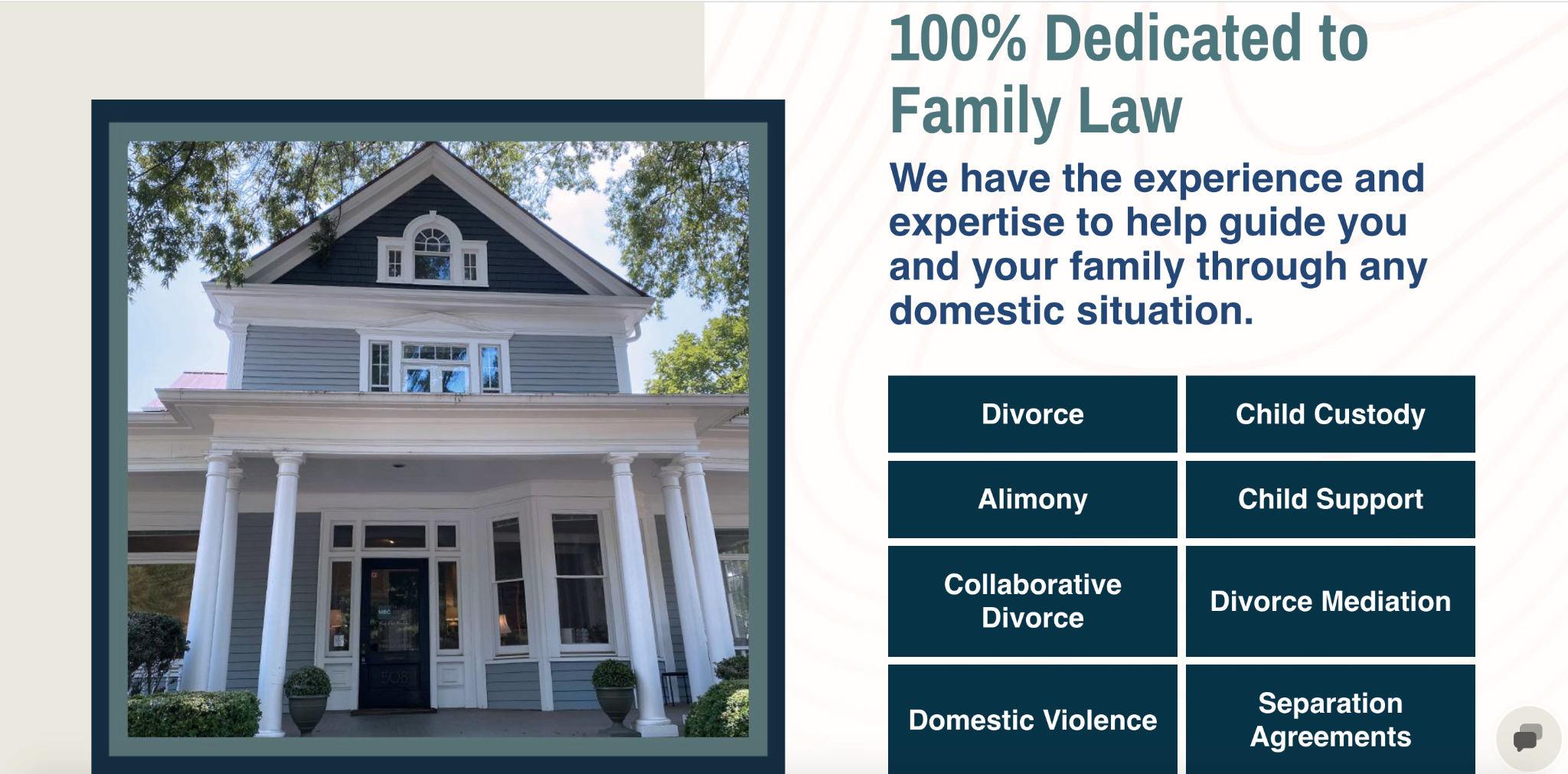 divorce law landing page form