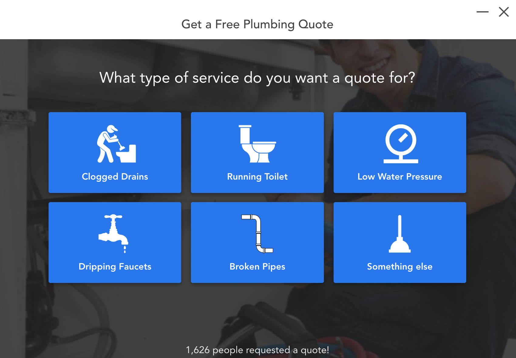 plumbing lead form