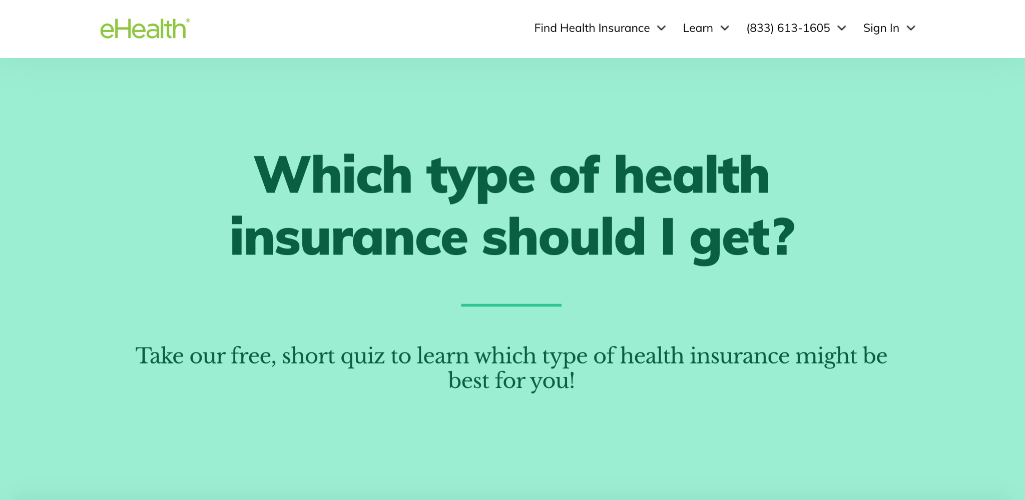 ehealth insurance suvey