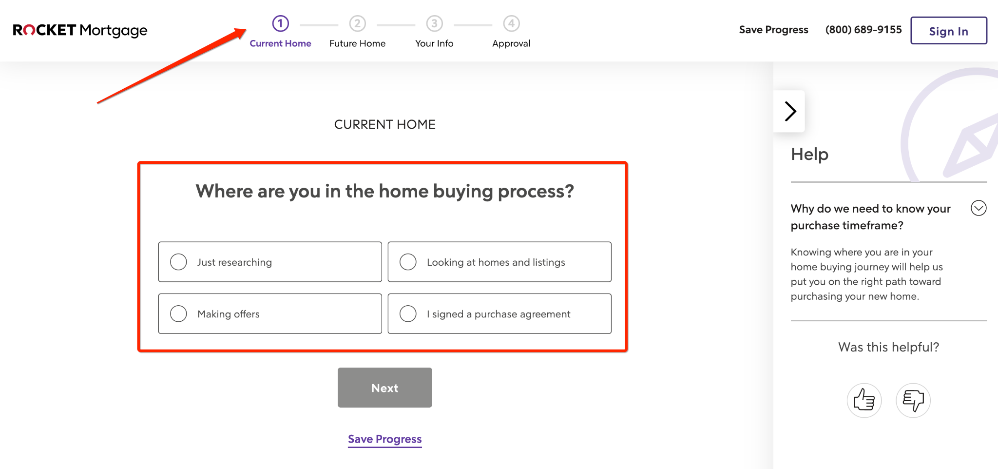 Rocketmortgage lead gen form