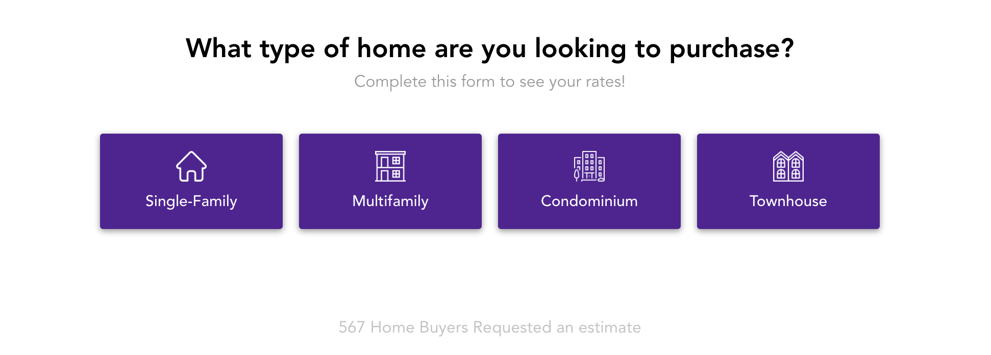 rocketmortgage lead gen form example