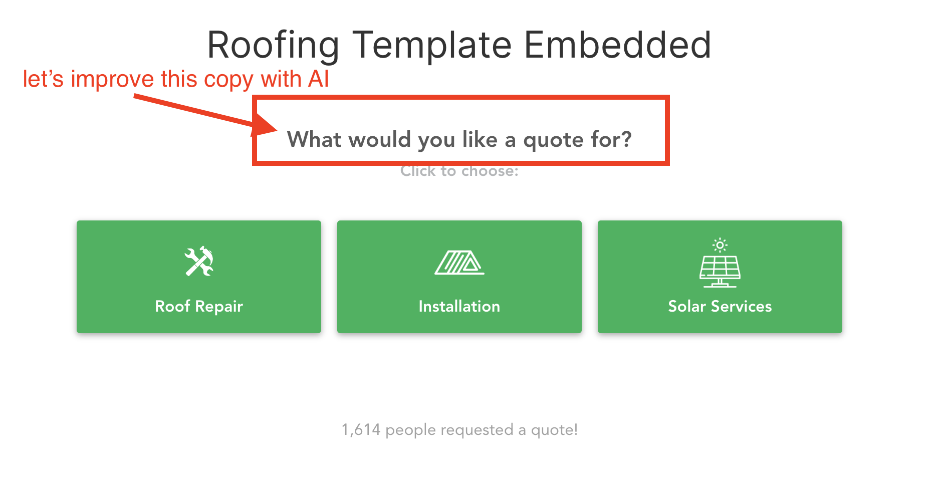 Improving form copy with ChatGPT