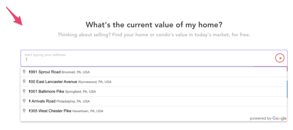 GetLeadForms home value report