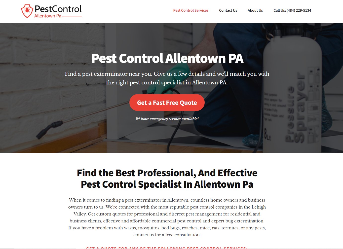 pestcontrol allentown pa