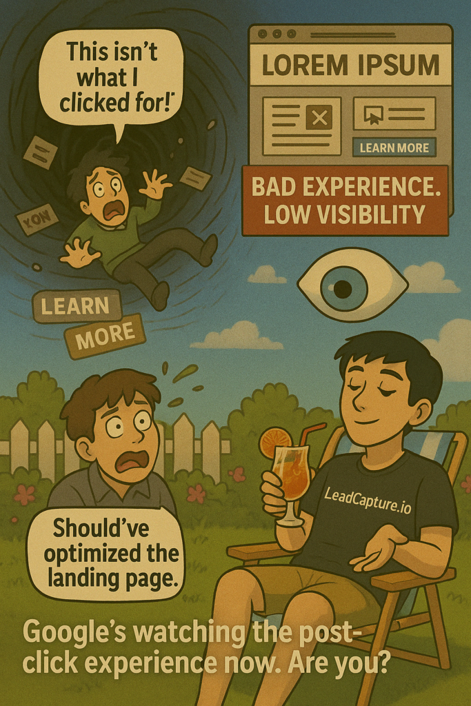 google optimized landing page