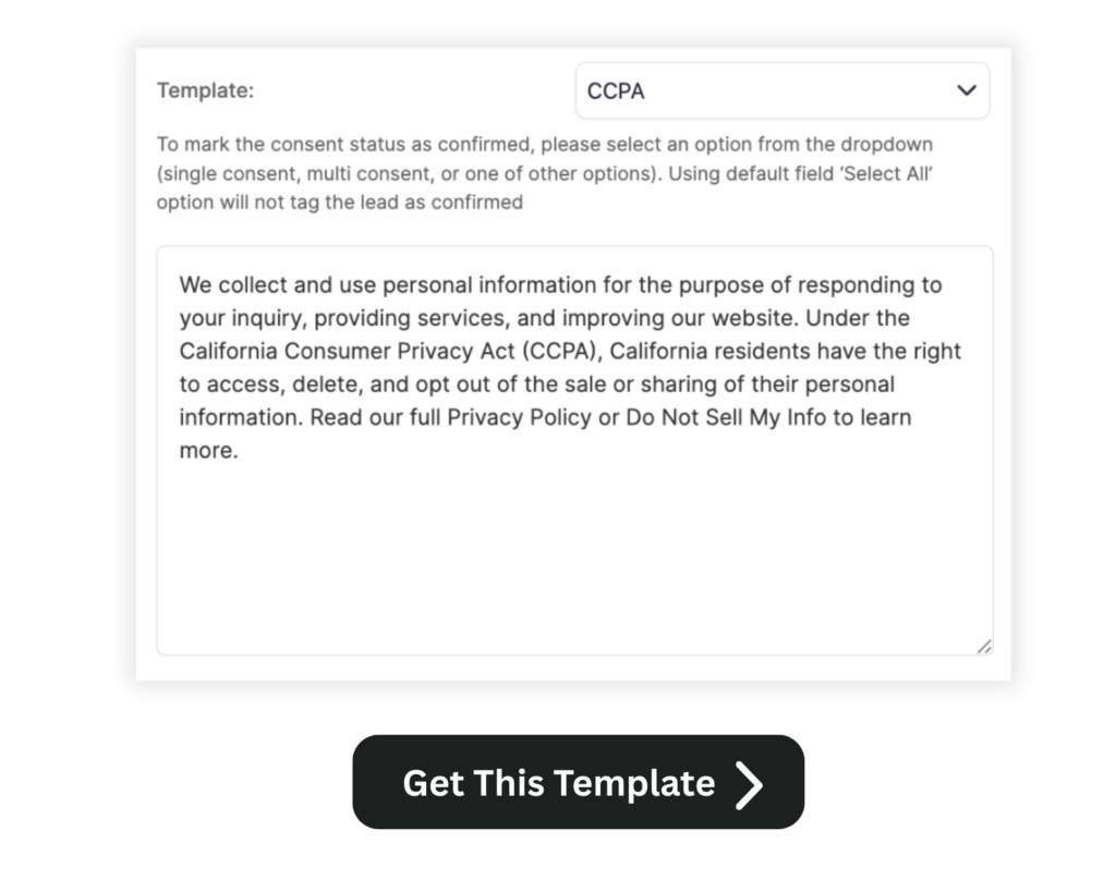 ccpa template